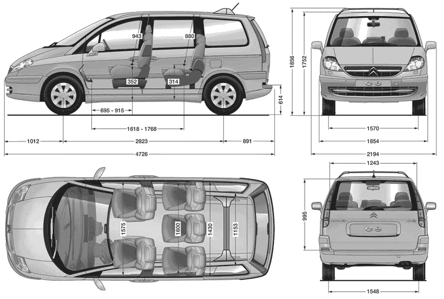 Citroen C8: 9 фото